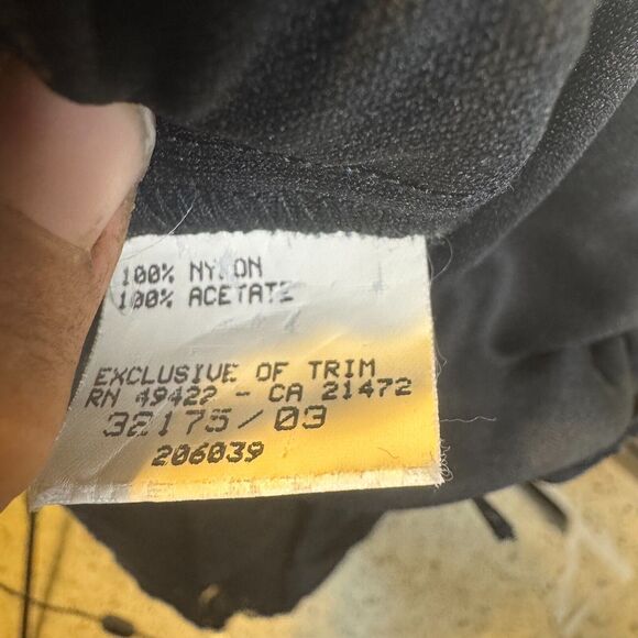 Vintage Gunne Sax Black Lace Bow Midi Dress Sz 13/14 Long Sleeve Off Shoulder - Picture 7 of 8